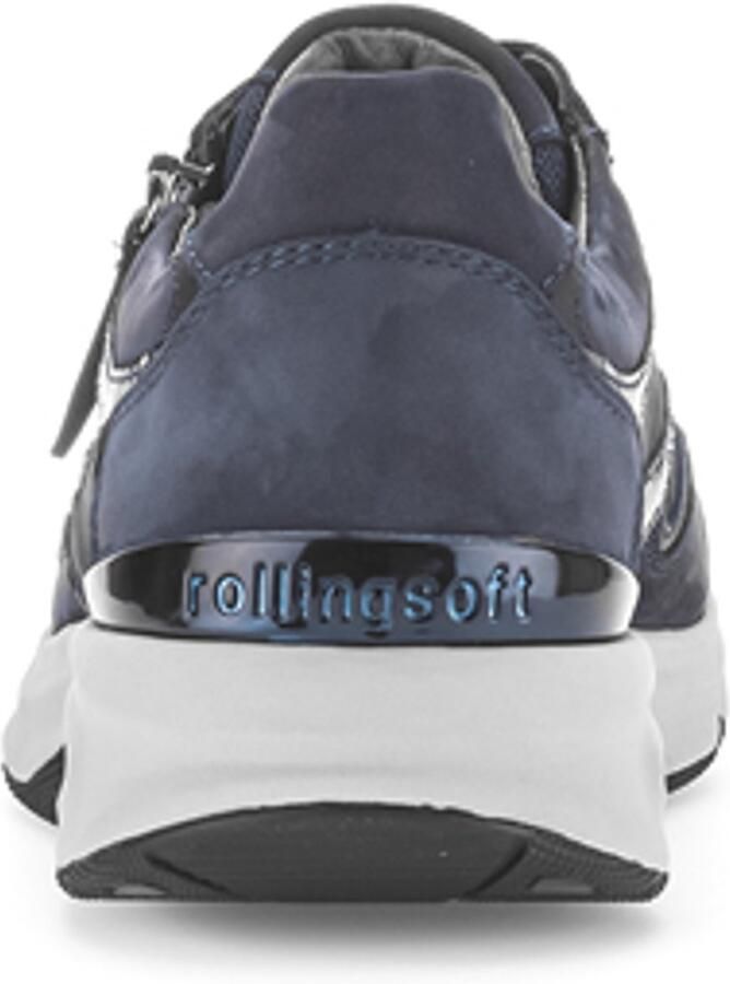 Gabor Rollingsoft Plateausneakers veterschoen halfhoge schoen met de typische rollingsoft-loopzool