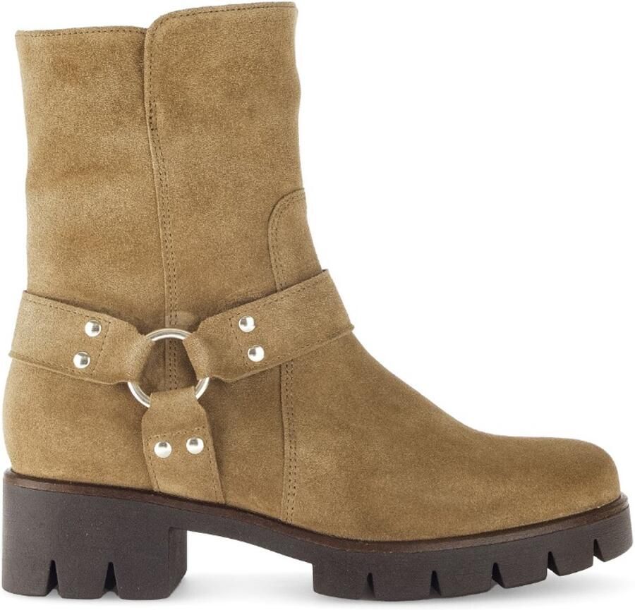 Gabor Fluwelen leren enkellaarzen Brown Dames