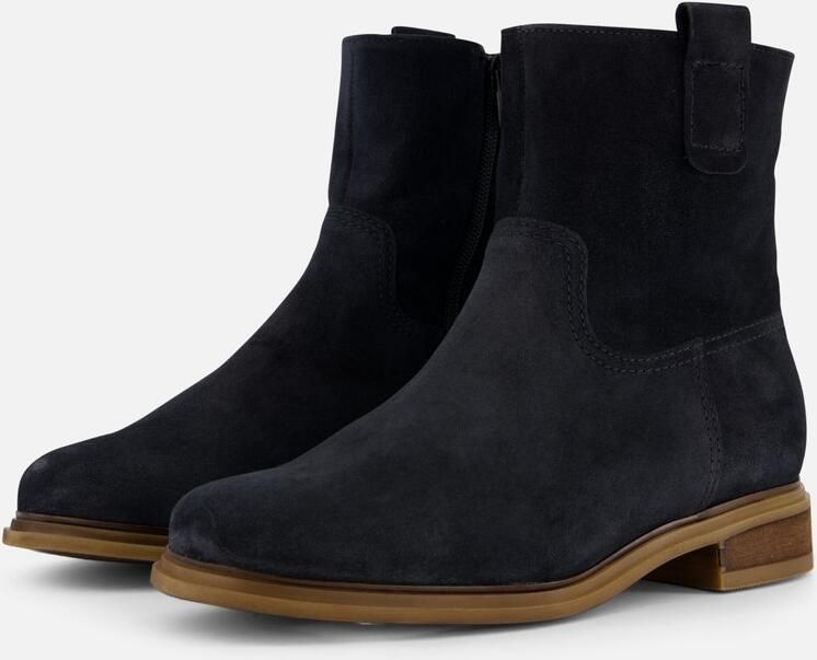 Gabor Moderne leren enkellaarzen Blue Dames