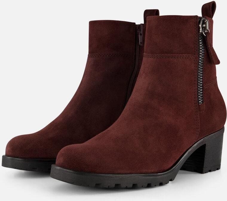 Gabor Enkellaarsjes bordeaux Suede Dames