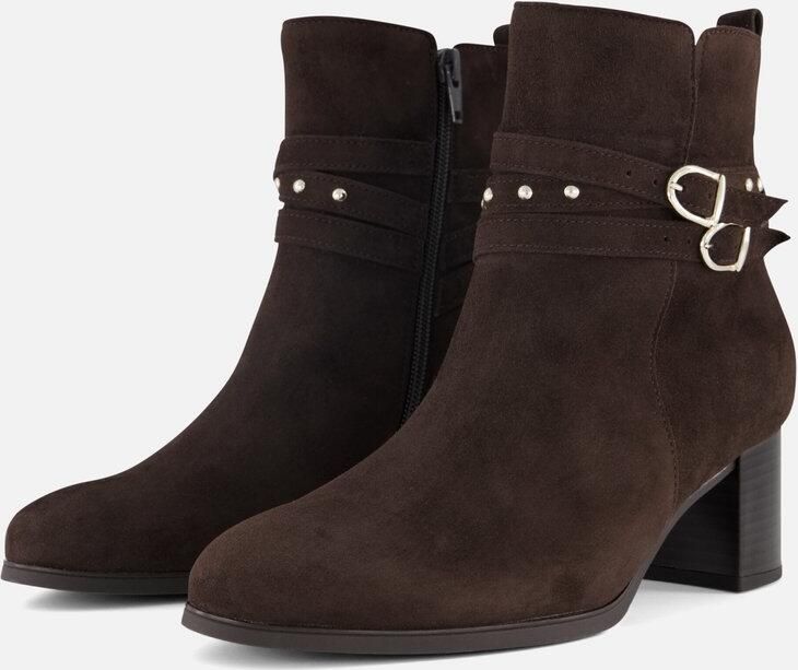Gabor Enkellaarsjes bruin Suede Dames