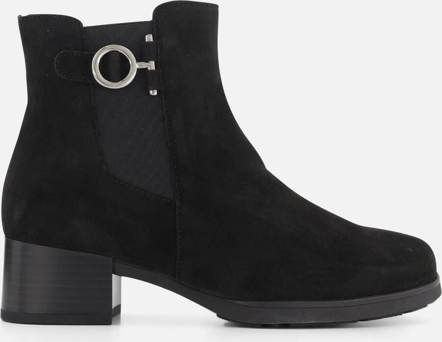 Gabor Enkellaarsjes zwart Suede Dames