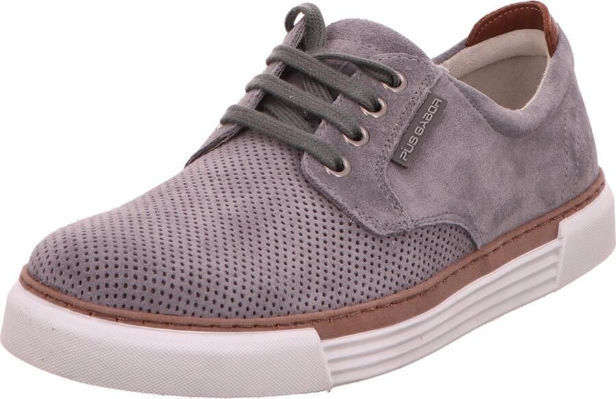 Gabor Rollingsoft Sneakers met sleehak vrijetijdsschoen lage schoen veterschoen met logo op de hiel g-breedte