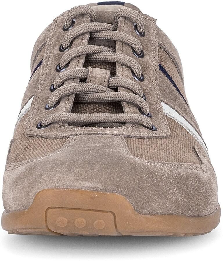 GABOR Sportieve veterschoen donkerbeige zwart wit