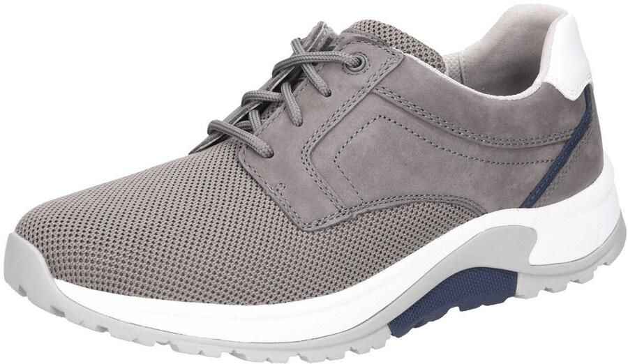 Gabor Rollingsoft Sneakers met sleehak vrijetijdsschoen lage schoen veterschoen met decoratieve stiksels g-breedte