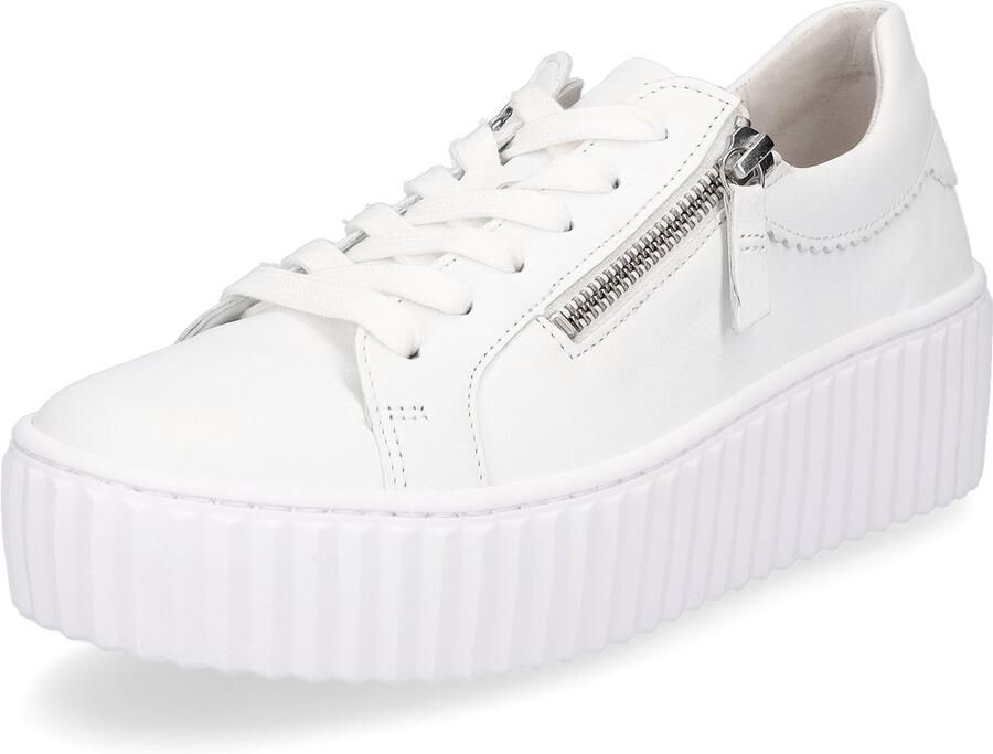 Gabor Witte Leren Moderne Sneakers White Dames - Foto 3