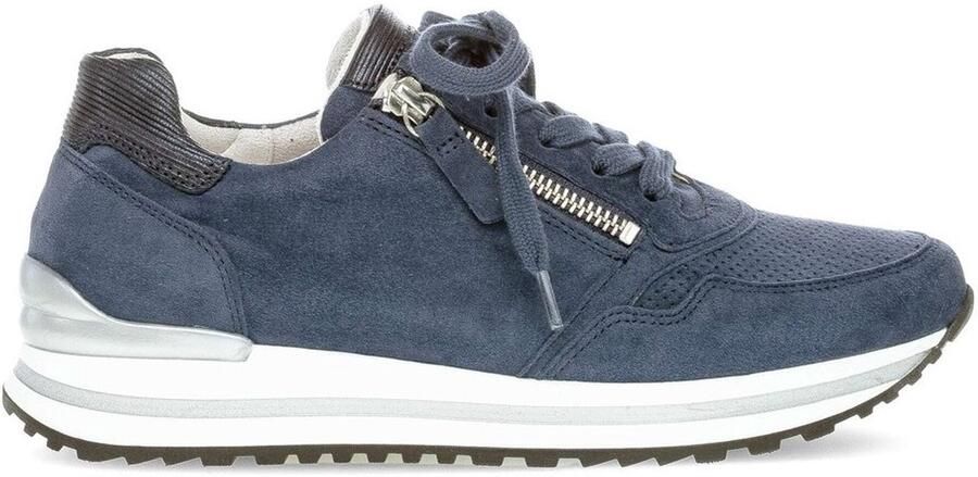 Gabor 86.528 26 blauwe sneaker met rits - Foto 2