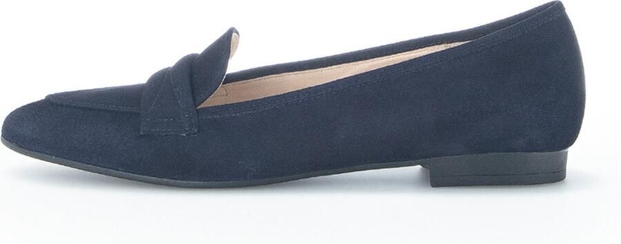 Gabor Suède Loafers Marineblauw Blue Dames