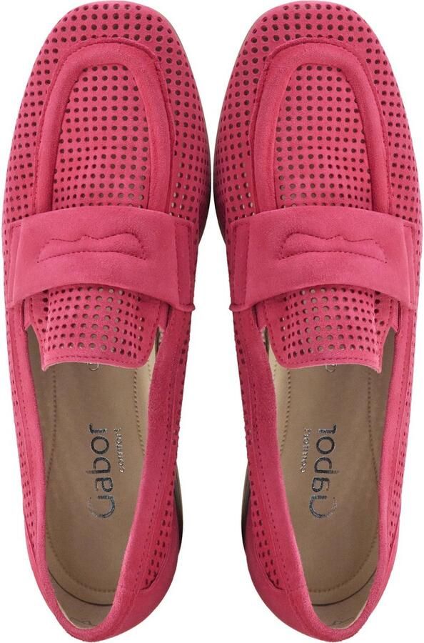 Gabor Instappers Dames Instapschoenen Damesschoenen Suède 22.424 Fuchsia - Foto 6