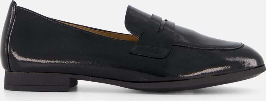 Gabor Zwarte lakleren loafers Black Dames