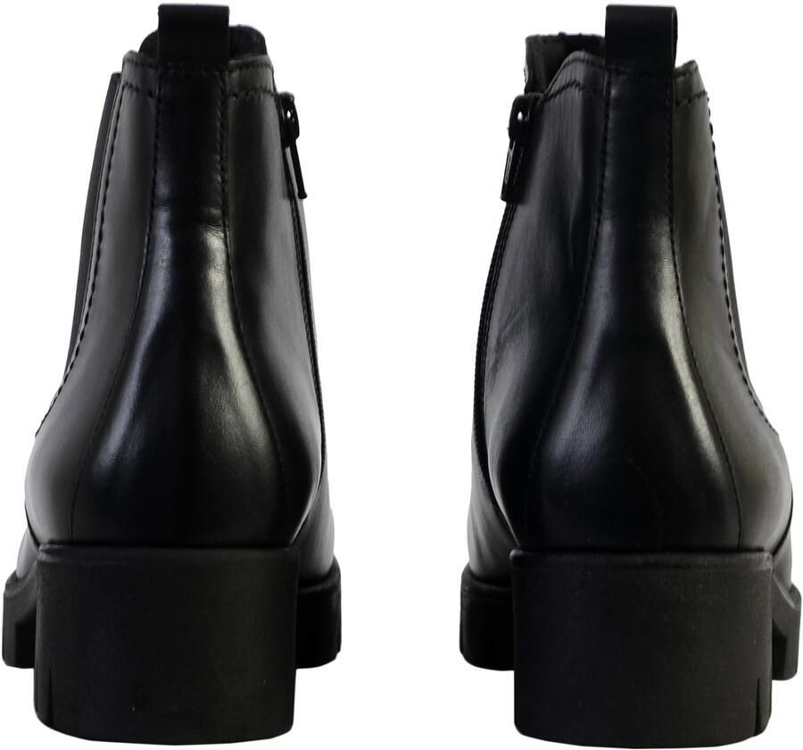 Gabor Zwarte Leren Chelsea Laarzen Comfort Sportieve Stijl Black Dames