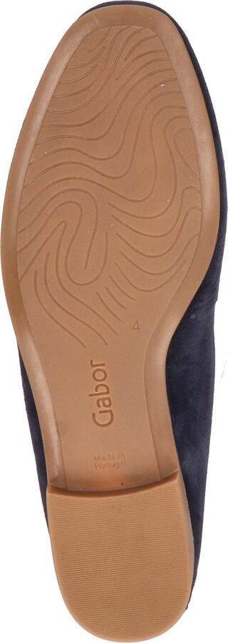 Gabor Elegante blauwe suède loafers met gouden detail Blue Dames - Foto 9