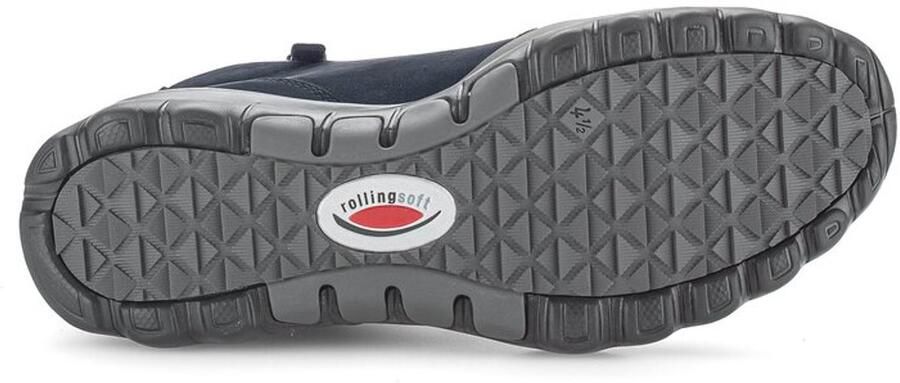 Gabor Rollingsoft Hoge veterschoenen sleehak comfortabele boots met geprofileerde rubberen loopzool