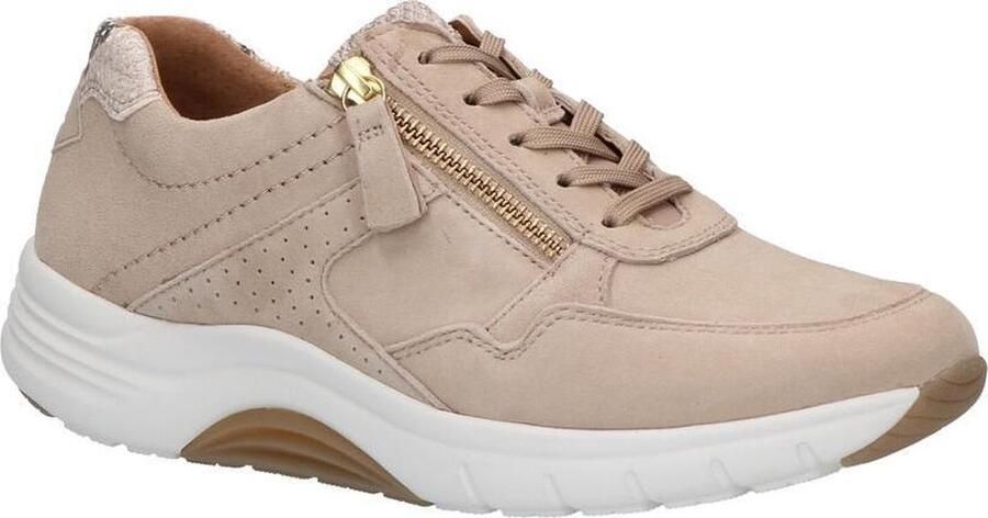 Gabor Rollingsoft Beige Veterschoenen Dames