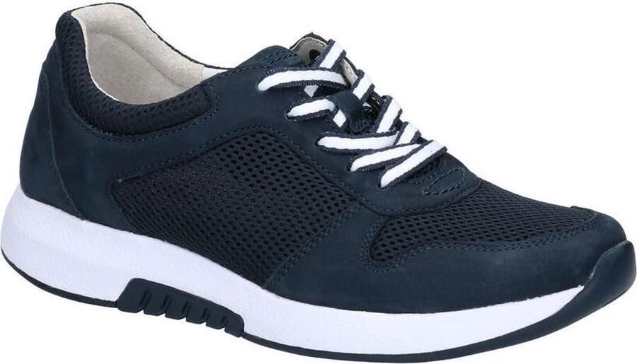Gabor Rollingsoft Blauwe Veterschoenen Dames