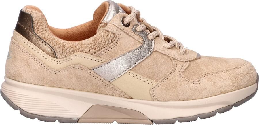 Gabor Rollingsoft dames sneaker Beige multi