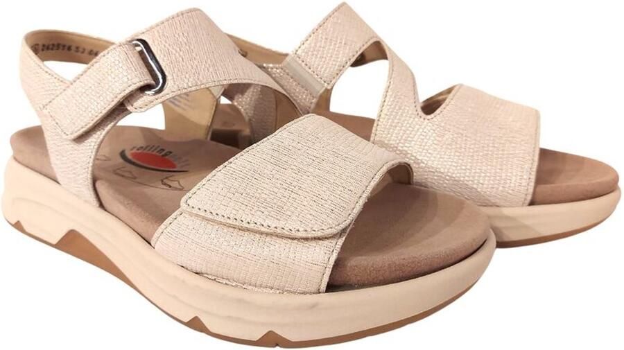 Gabor Rollingsoft Sandaal 86.885.80 Bianco Oro Wit