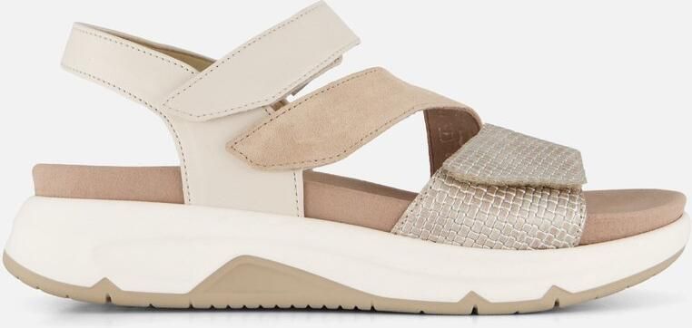 Gabor 86.882.61 Rolling Soft Sandalen Beige Met goud Leer Dames Beige Goud - Foto 7