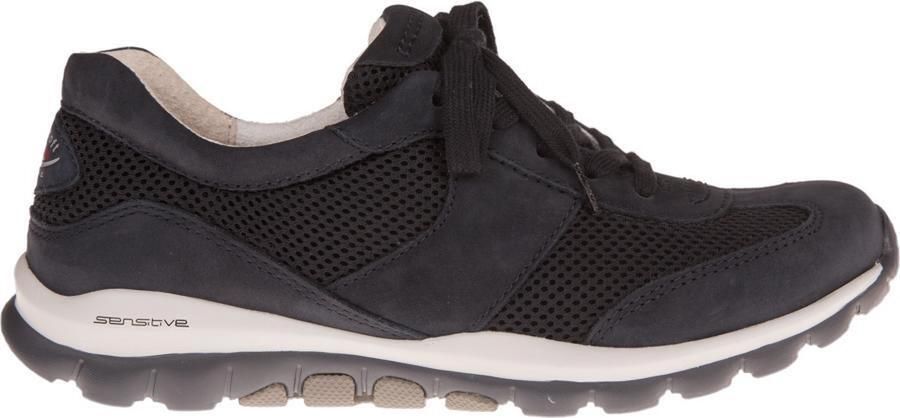 Gabor rollingsoft sensitive 06.966.46 dames rollende wandelsneaker blauw