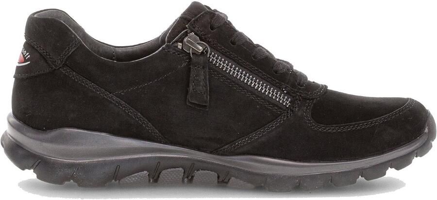 Gabor rollingsoft sensitive 06.968.47 dames rollende wandelsneaker Zwart