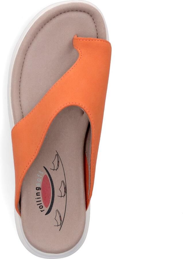 Gabor rollingsoft sensitive 46.812.32 dames slipper oranje