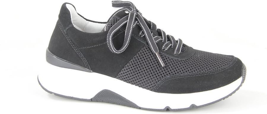 Gabor rollingsoft sensitive 46.897.37 dames rollende wandelsneaker zwart - Foto 3