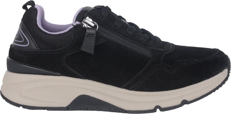Gabor rollingsoft sensitive 56.897.47 dames rollende wandelsneaker Zwart
