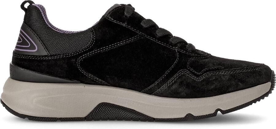 Gabor rollingsoft sensitive 56.897.47 dames rollende wandelsneaker zwart