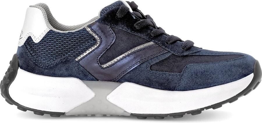Gabor rollingsoft sensitive 56.996.46 dames rollende wandelsneaker Blauw