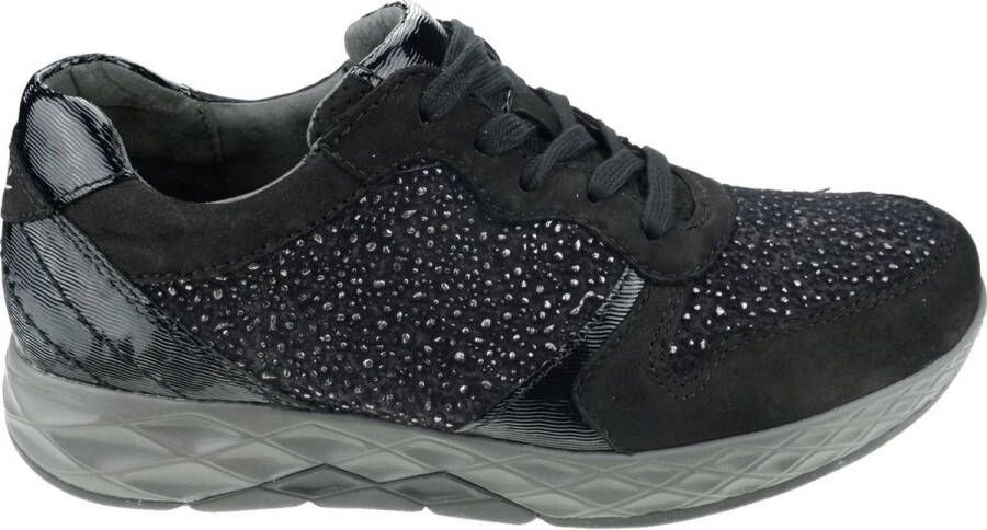 Gabor rollingsoft sensitive 56.998.47 dames rollende wandelsneaker zwart