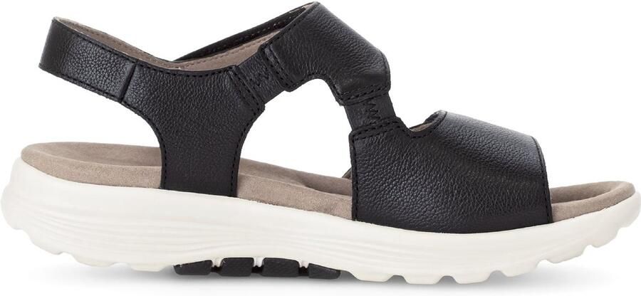 Gabor rollingsoft sensitive 66.815.57 dames rollende wandelsandaal zwart