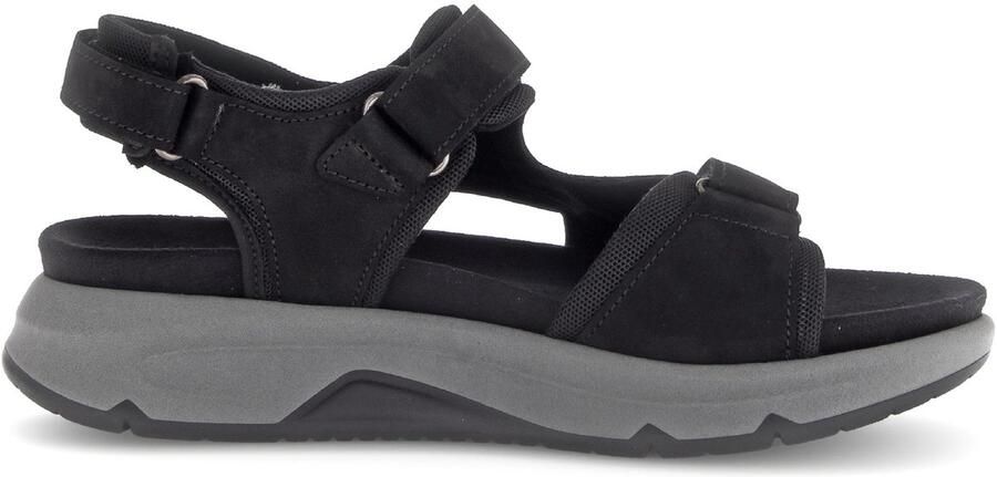 Gabor rollingsoft sensitive 66.889.47 dames rollende wandelsandaal Zwart