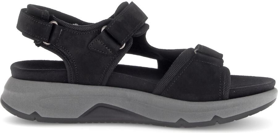 Gabor rollingsoft sensitive 66.889.47 dames rollende wandelsandaal Zwart