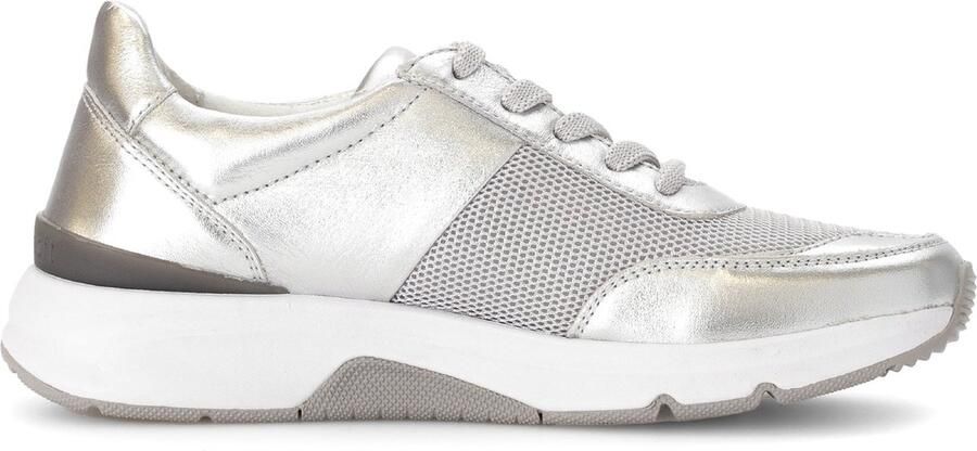 Gabor rollingsoft sensitive 66.897.10 dames rollende wandelsneaker Zilver