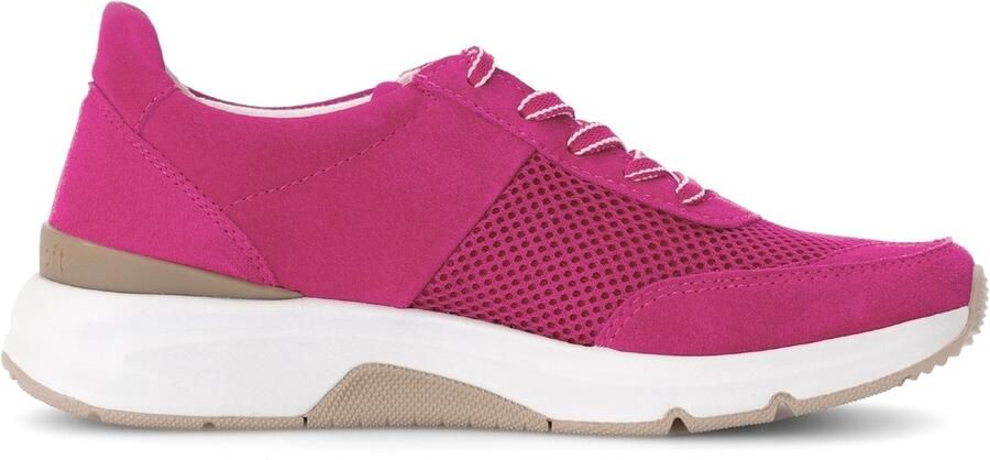 Gabor rollingsoft sensitive 66.897.28 dames rollende wandelsneaker roze