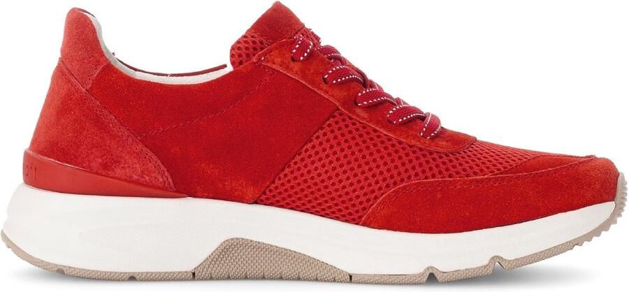 Gabor rollingsoft sensitive 66.897.48 dames rollende wandelsneaker rood