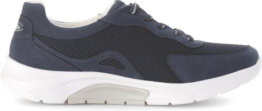 Gabor Rollingsoft Sneakers met sleehak vrijetijdsschoen lage schoen veterschoen met verwisselbaar voetbed