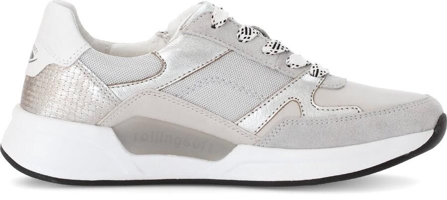 Gabor rollingsoft sensitive 66.958.30 dames rollende wandelsneaker grijs