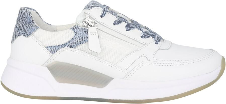 Gabor rollingsoft sensitive 66.958.51 dames rollende wandelsneaker wit