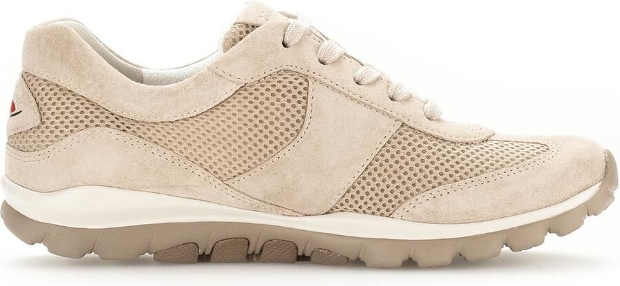 Gabor rollingsoft sensitive 66.966.23 dames rollende wandelsneaker beige
