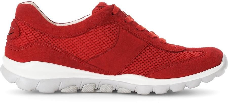 Gabor rollingsoft sensitive 66.966.38 dames rollende wandelsneaker rood