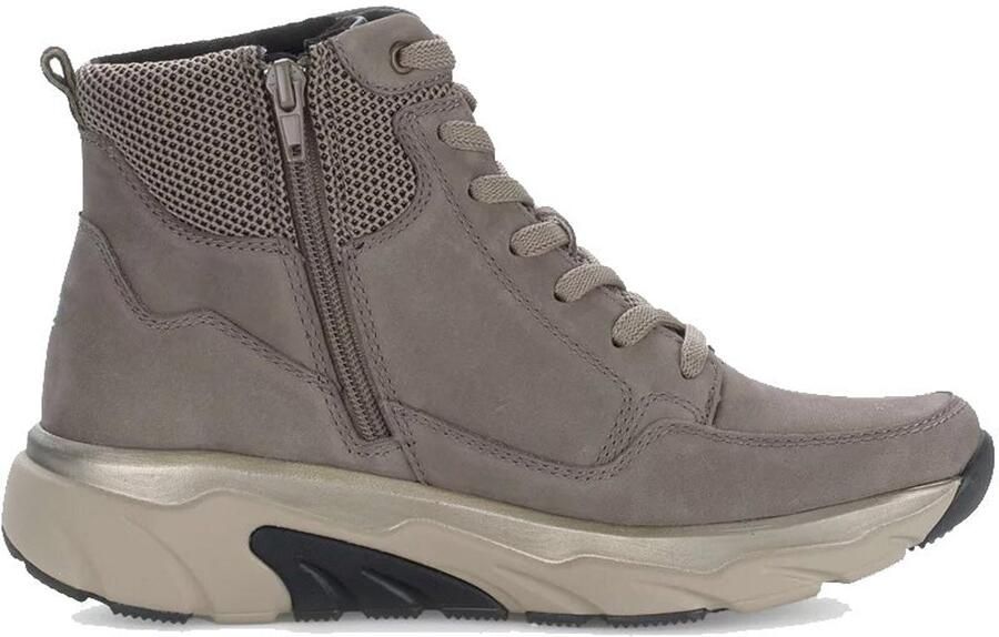 Gabor rollingsoft sensitive 76.835.42 dames rollende wandelsneaker grijs