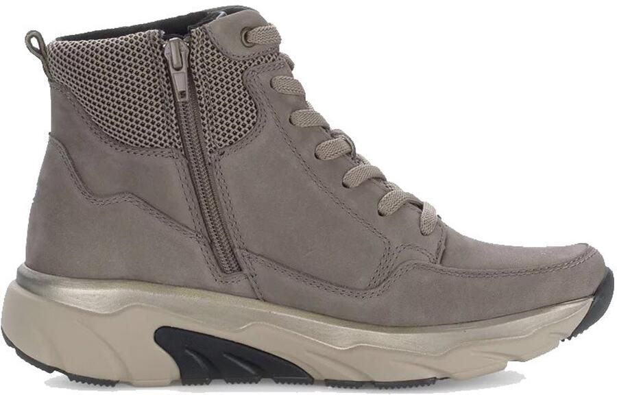 Gabor rollingsoft sensitive 76.835.42 dames rollende wandelsneaker grijs