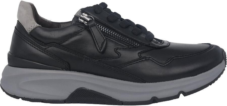 Gabor rollingsoft sensitive 76.898.57 dames rollende wandelsneaker zwart