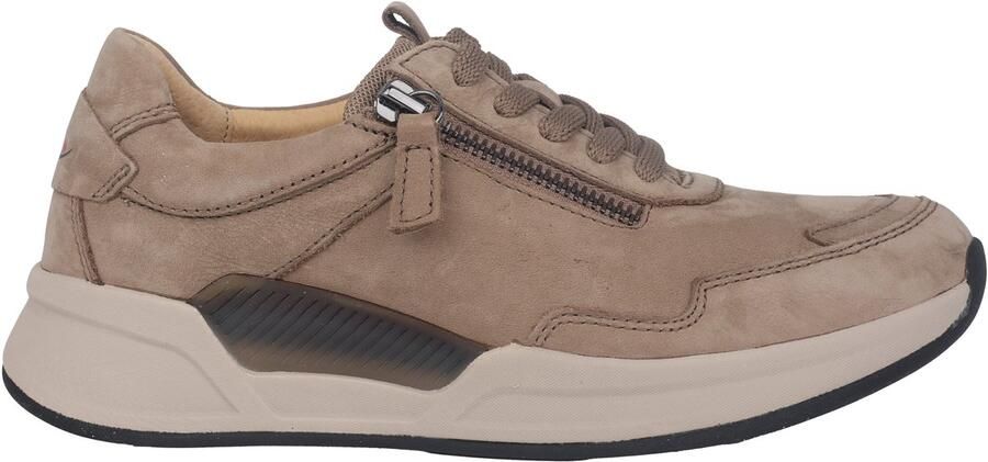 Gabor rollingsoft sensitive 76.958.40 dames rollende wandelsneaker beige