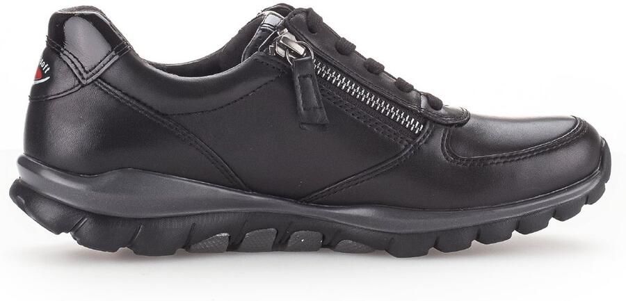 Gabor rollingsoft sensitive 76.968.57 dames rollende wandelsneaker zwart
