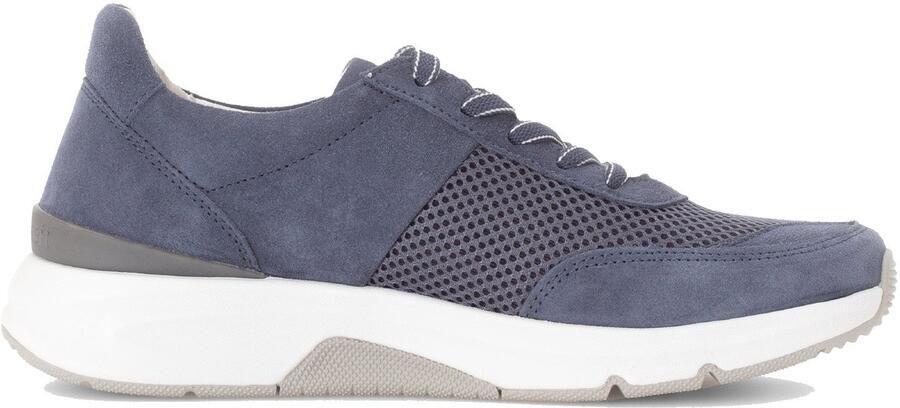 Gabor rollingsoft sensitive 86.897.16 dames rollende wandelsneaker blauw