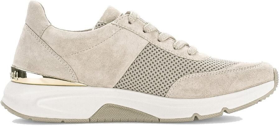 Gabor rollingsoft sensitive 86.897.33 dames rollende wandelsneaker beige