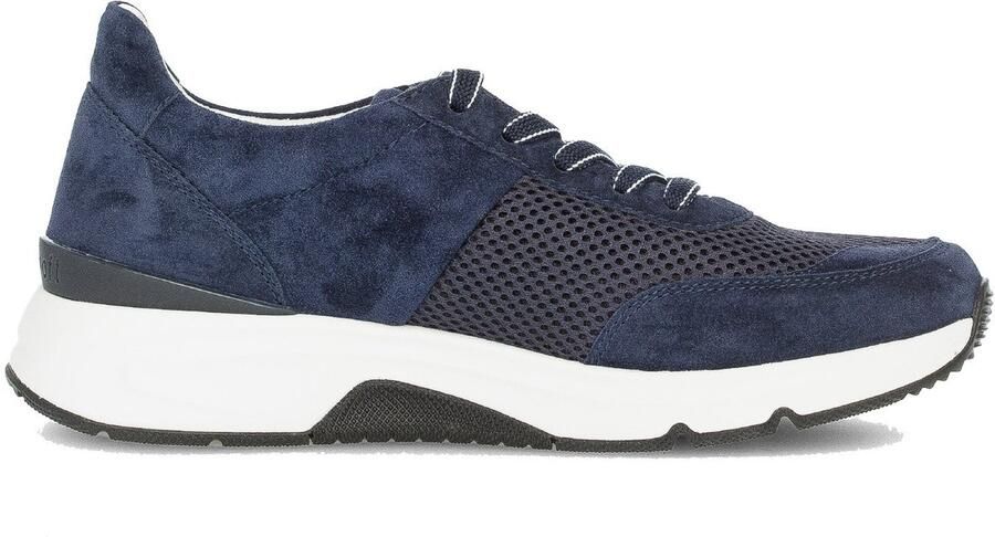 Gabor rollingsoft sensitive 86.897.36 dames rollende wandelsneaker blauw