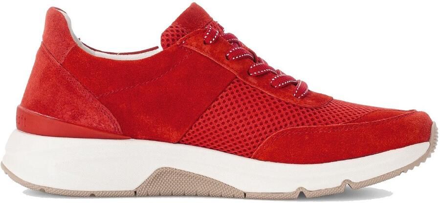 Gabor rollingsoft sensitive 86.897.48 dames rollende wandelsneaker rood